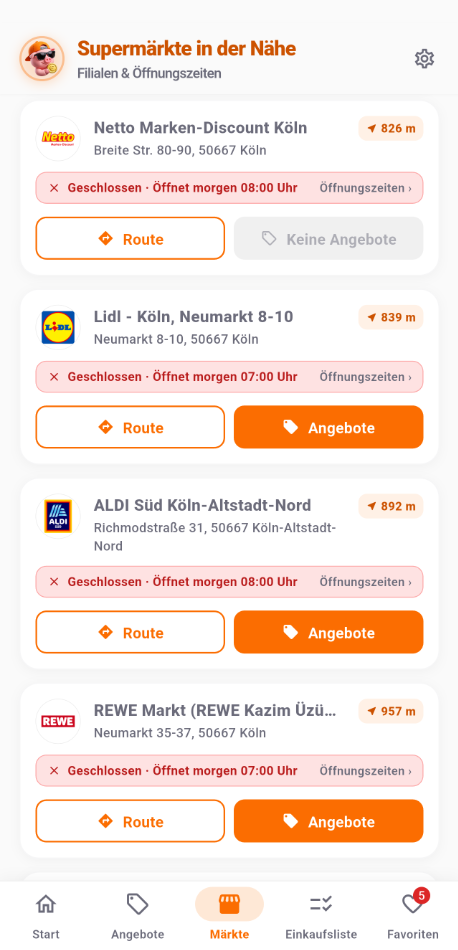 SparBro Märkte: Supermärkte in der Nähe mit Öffnungszeiten